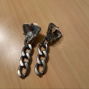Diamond Chain Earrings